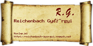 Reichenbach Györgyi névjegykártya