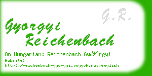 gyorgyi reichenbach business card